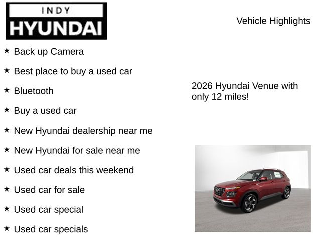 New 2026 Hyundai Venue For Sale in Indianapolis, IN