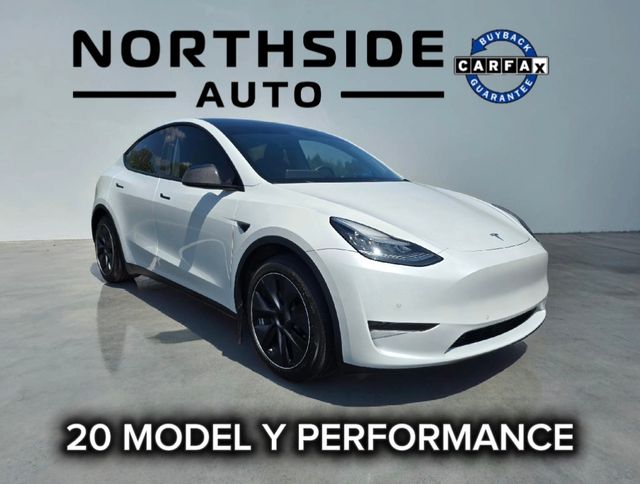 Pearl White Multi-Coat 2020 Tesla Model Y Performance AWD SUV / Crossover All-Wheel Drive 1-Speed Automatic