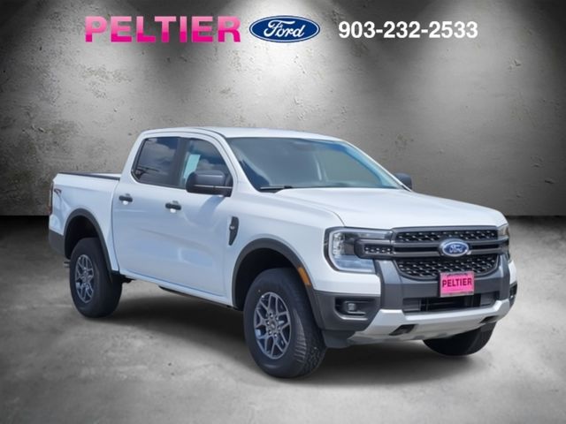 Oxford White 2025 Ford Ranger XLT SuperCrew 4WD Pickup Truck Four-Wheel Drive Automatic