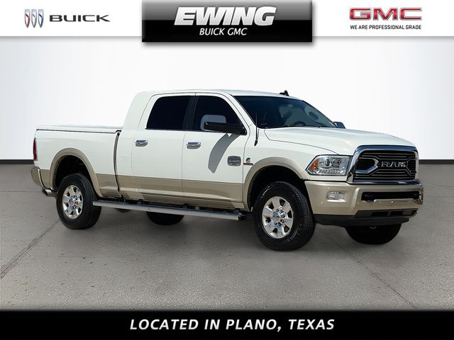 Pearl White 2017 RAM 2500 Laramie Longhorn Crew Cab LB Pickup Truck 4X2 6-Speed Automatic
