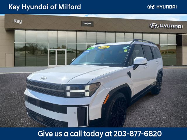 Serenity White 2025 Hyundai Santa Fe Calligraphy AWD SUV / Crossover All-Wheel Drive Automatic