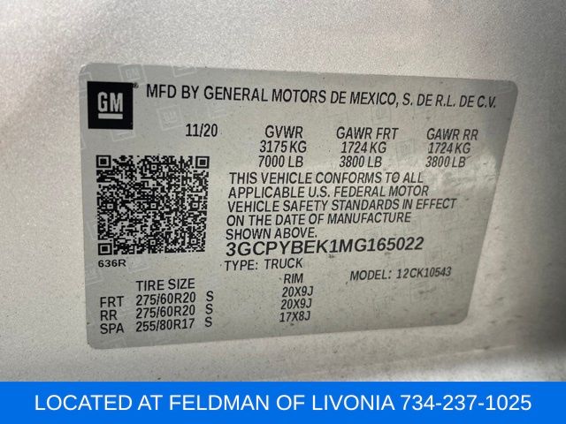 Used 2021 Chevrolet Silverado 1500 For Sale in Livonia, MI
