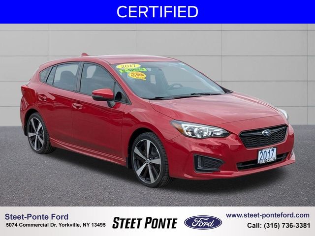 Lithium Red Pearl 2017 Subaru Impreza 2.0i Sport Wagon Hatchback All-Wheel Drive 5-Speed Manual