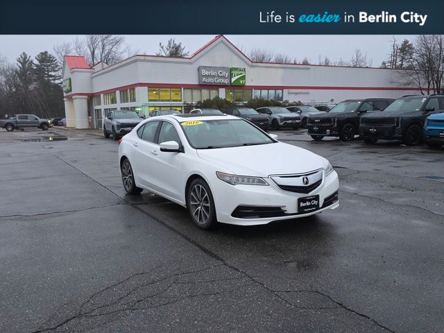 White 2016 Acura TLX V6 SH-AWD with Technology Package Sedan All-Wheel Drive 9-Speed Automatic