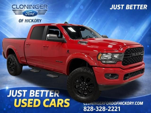 Flame Red Clearcoat 2022 RAM 2500 Big Horn Crew Cab 4WD Pickup Truck Four-Wheel Drive 6-Speed Automatic