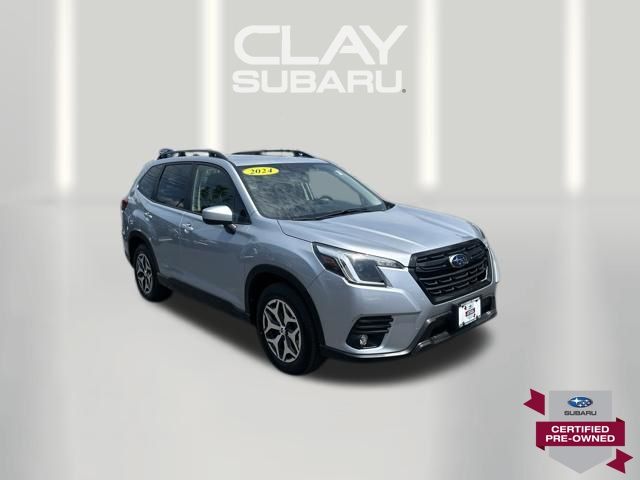 Ice Silver Metallic 2024 Subaru Forester SUV / Crossover All-Wheel Drive Continuously Variable Transmission