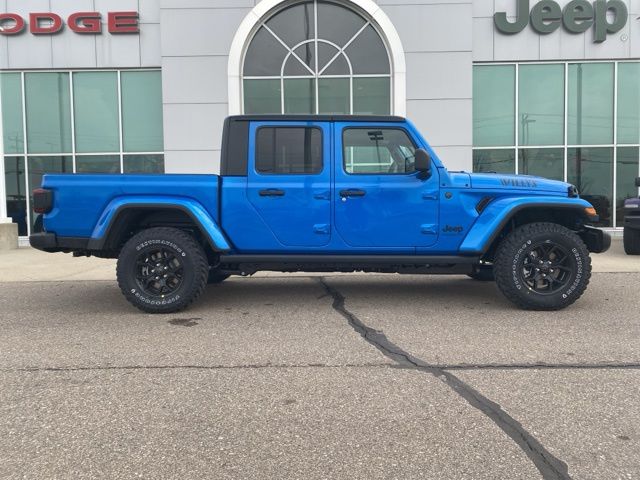 2026 Jeep Gladiator Willys - Hydro Blue Pearlcoat exterior view 4