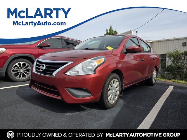 Cayenne Red 2017 Nissan Versa S Plus Sedan Front-Wheel Drive Continuously Variable Transmission