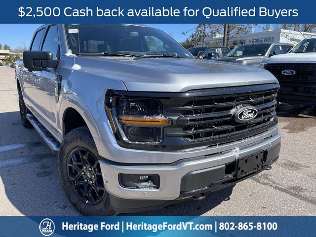 Iconic Silver Metallic 2026 Ford F-150 XLT SuperCrew 4WD Pickup Truck Four-Wheel Drive Automatic