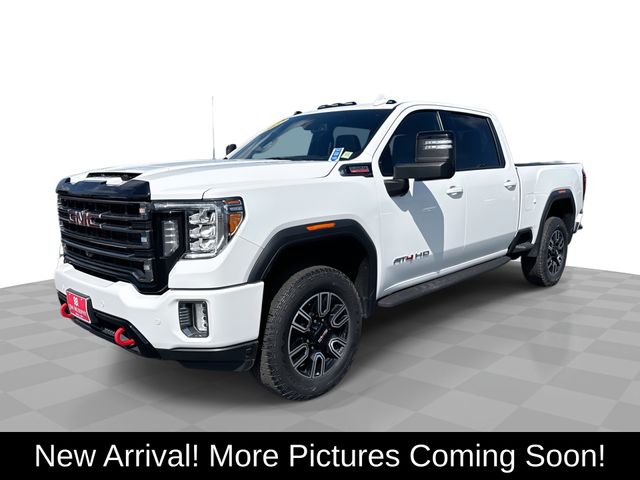 Summit White 2022 GMC Sierra 3500HD AT4 Crew Cab 4WD Pickup Truck Four-Wheel Drive Automatic