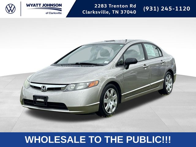Brown (Tan) 2006 Honda Civic Sedan Front-Wheel Drive 5-Speed Automatic