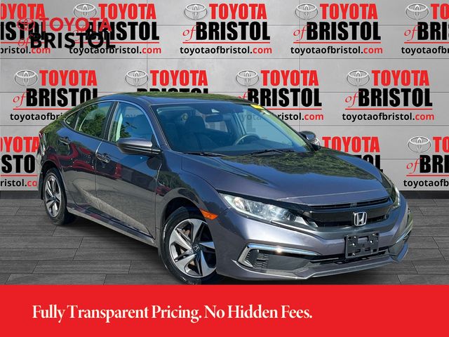 Gray (Modern Steel Metallic) 2020 Honda Civic LX Sedan FWD Sedan Front-Wheel Drive Continuously Variable Transmission