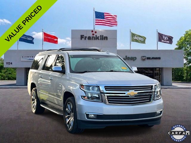 Silver Ice Metallic 2016 Chevrolet Suburban SUV / Crossover Four-Wheel Drive 6-Speed Automatic Overdrive