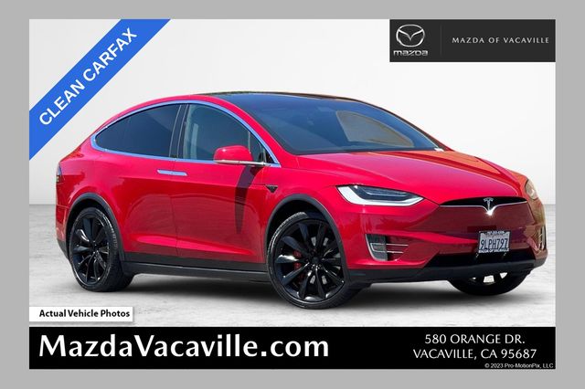 Red Multi-Coat 2020 Tesla Model X SUV / Crossover All-Wheel Drive 1-Speed Automatic