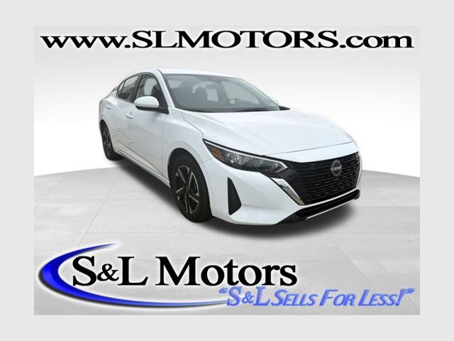 White (Fresh Powder) 2025 Nissan Sentra Sedan Front-Wheel Drive Continuously Variable Transmission