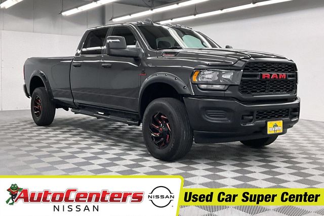 Gray (Granite Crystal Metallic Clearcoat) 2024 RAM 3500 Tradesman Crew Cab LB 4WD Pickup Truck Four-Wheel Drive 6-Speed Automatic
