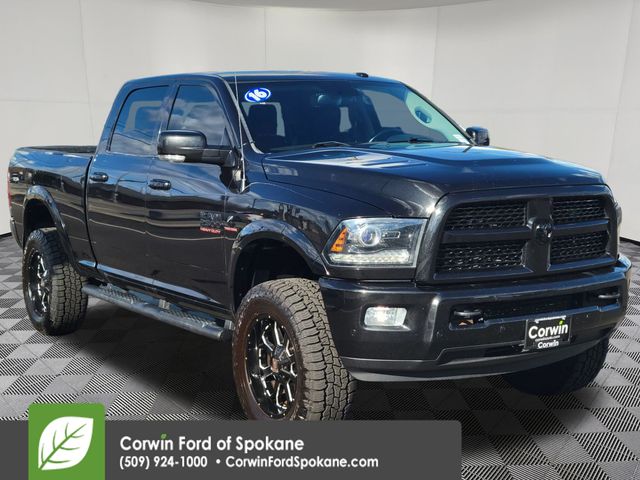 Brilliant Black Crystal Pearlcoat 2016 RAM 2500 Laramie Crew Cab 4WD Pickup Truck Four-Wheel Drive 6-Speed Automatic