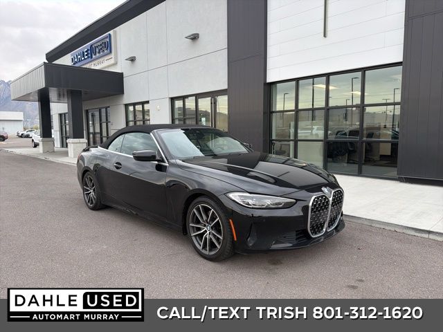Black Sapphire Metallic 2024 BMW 4 Series 430i Convertible RWD Convertible Rear-Wheel Drive 8-Speed Automatic
