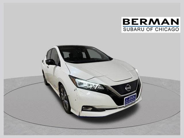 2-Tone White/Black 2019 Nissan LEAF Hatchback Front-Wheel Drive Automatic