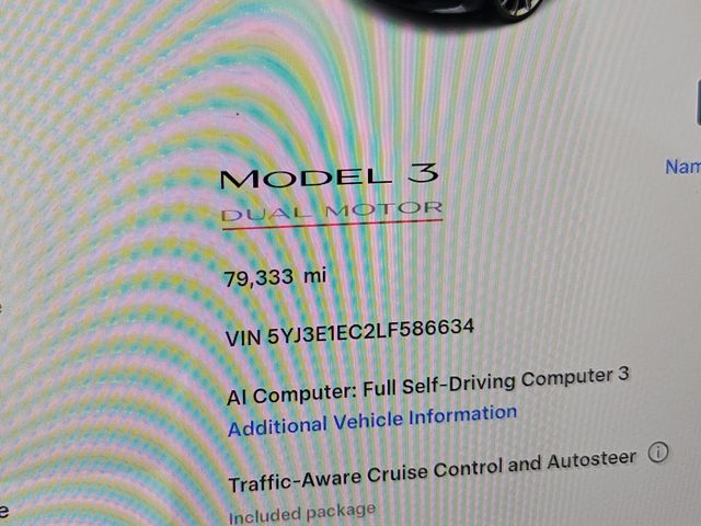Used 2020 Tesla Model 3 Sedan