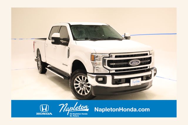 Oxford White 2021 Ford F-250 Super Duty Lariat Crew Cab 4WD Pickup Truck Four-Wheel Drive Automatic