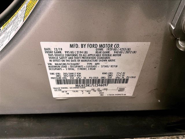2020 Ford EcoSport Titanium Silver at Bob Ruth Ford
