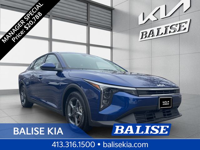 Deep Sea Blue 2025 Kia K4 LXS FWD Sedan Front-Wheel Drive Continuously Variable Transmission