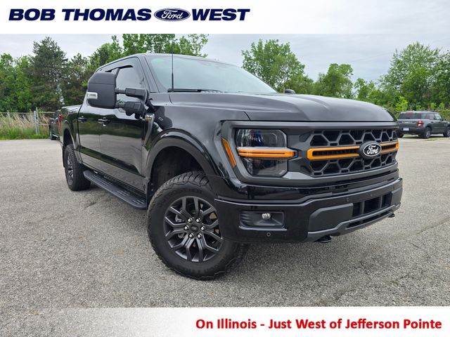 Black 2025 Ford F-150 Pickup Truck Four-Wheel Drive Automatic