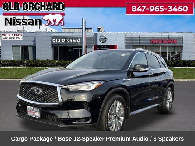 Black Obsidian 2023 INFINITI QX50 Luxe AWD SUV / Crossover All-Wheel Drive Continuously Variable Transmission