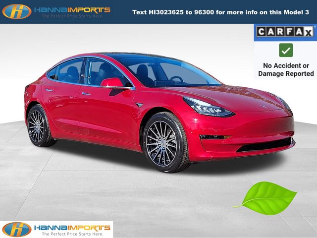 Red Multi-Coat 2018 Tesla Model 3 Long Range AWD Sedan All-Wheel Drive 1-Speed Automatic