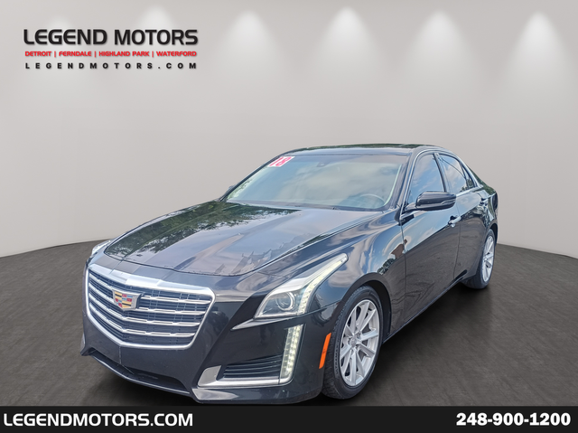 Stellar Black Metallic 2018 Cadillac CTS Sedan All-Wheel Drive 8-Speed Automatic