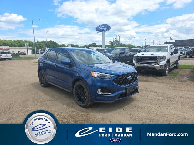 2021 Blue Metallic Ford Edge ST Line AWD SUV