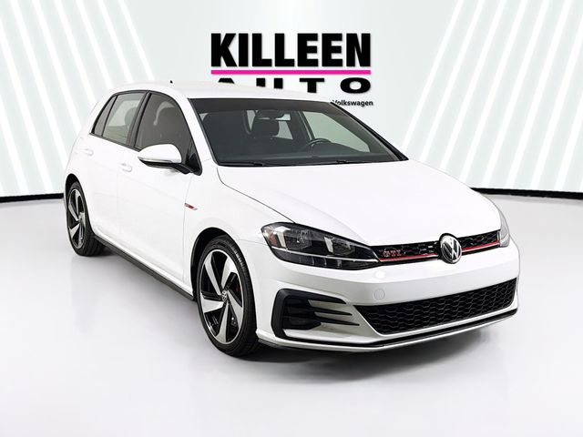 White 2020 Volkswagen Golf GTI Hatchback Front-Wheel Drive 6-Speed Manual