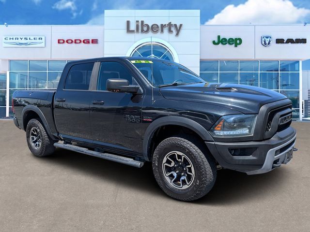 Brilliant Black Crystal Pearlcoat 2015 RAM 1500 Rebel Crew Cab 4WD Pickup Truck Four-Wheel Drive 8-Speed Automatic