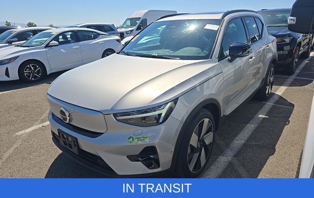 Silver 2023 Volvo XC40 Recharge Twin Ultimate eAWD SUV / Crossover All-Wheel Drive 1-Speed Automatic