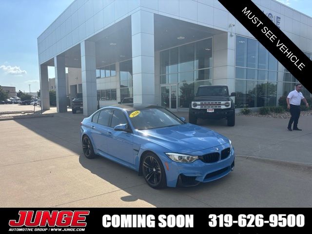 Marina Blue 2016 BMW M3 Sedan Rear-Wheel Drive 6-Speed Manual