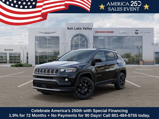 Diamond Black Crystal Pearlcoat 2026 Jeep Compass SUV / Crossover Four-Wheel Drive 8-Speed Automatic