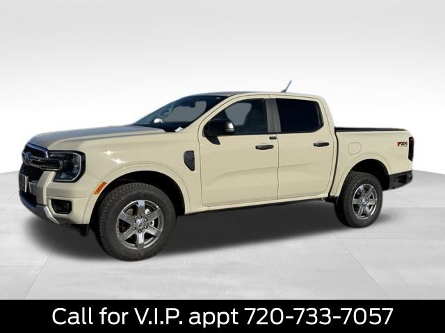 Desert Sand 2025 Ford Ranger XLT SuperCrew 4WD Pickup Truck Four-Wheel Drive Automatic
