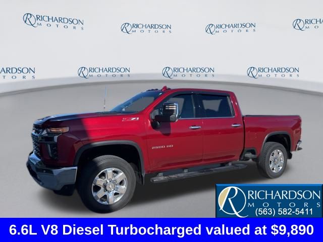 Cajun Red Tintcoat 2020 Chevrolet Silverado 2500HD LTZ Crew Cab 4WD Pickup Truck Four-Wheel Drive Automatic