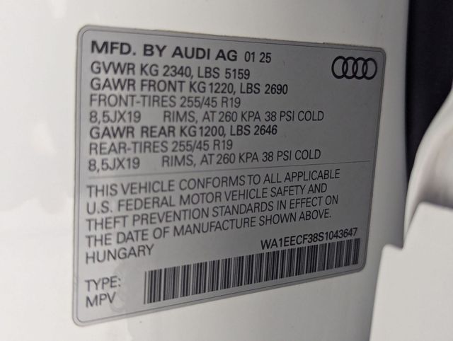 used 2025 Audi Q3 car, priced at $37,981