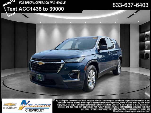 Blue Metallic 2023 Chevrolet Traverse SUV / Crossover Four-Wheel Drive 9-Speed Automatic