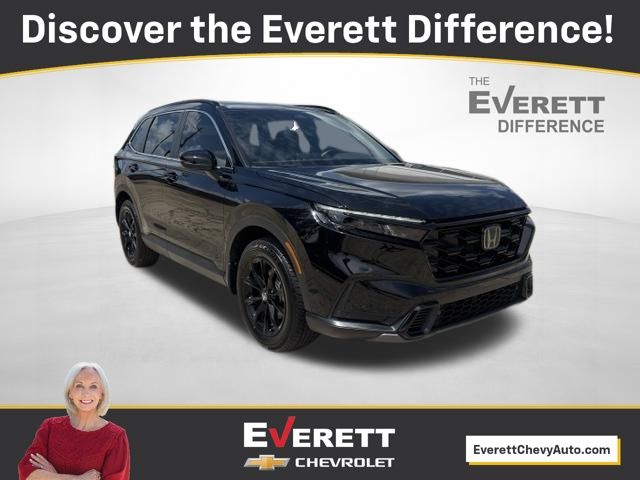 Crystal Black Pearl 2025 Honda CR-V Hybrid SUV / Crossover All-Wheel Drive Continuously Variable Transmission