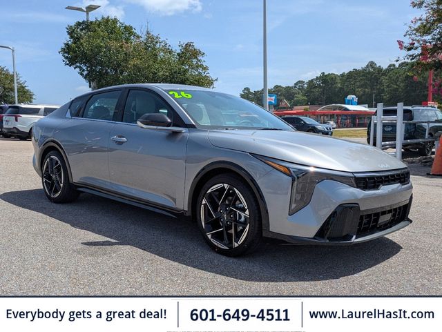Steel Gray 2026 Kia K4 Sedan Front-Wheel Drive Continuously Variable Transmission
