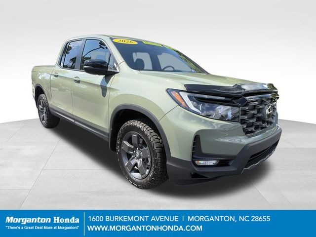 Ash Green Metallic 2026 Honda Ridgeline Pickup Truck All-Wheel Drive 9-Speed Automatic