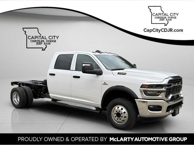 Bright White Clearcoat 2026 RAM 3500 Chassis Tradesman Crew Cab LB DRW 4WD Pickup Truck Four-Wheel Drive 8-Speed Automatic