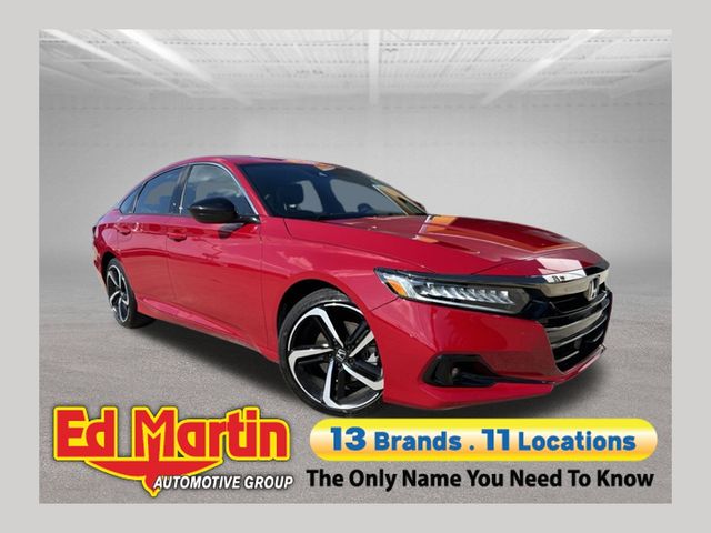 San Marino Red 2022 Honda Accord Sedan Front-Wheel Drive Continuously Variable Transmission