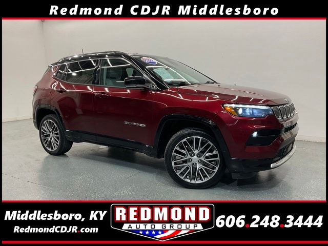 Velvet Red Pearlcoat 2022 Jeep Compass SUV / Crossover Four-Wheel Drive 9-Speed Automatic