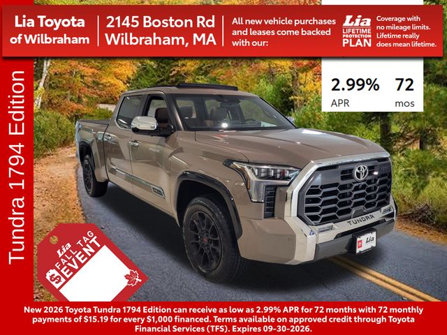 Brown 2026 Toyota Tundra Pickup Truck Four-Wheel Drive Automatic