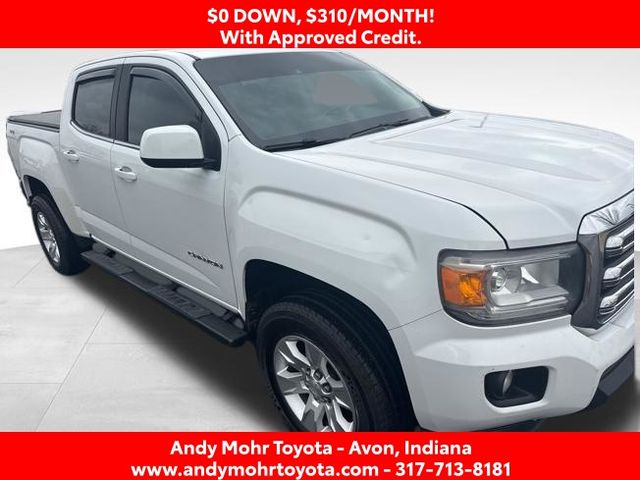 Summit White 2018 GMC Canyon SLE Crew Cab RWD Pickup Truck 4X2 6-Speed Automatic