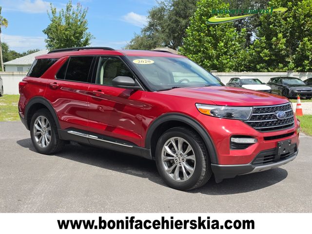 Red Metallic 2020 Ford Explorer SUV / Crossover All-Wheel Drive Automatic